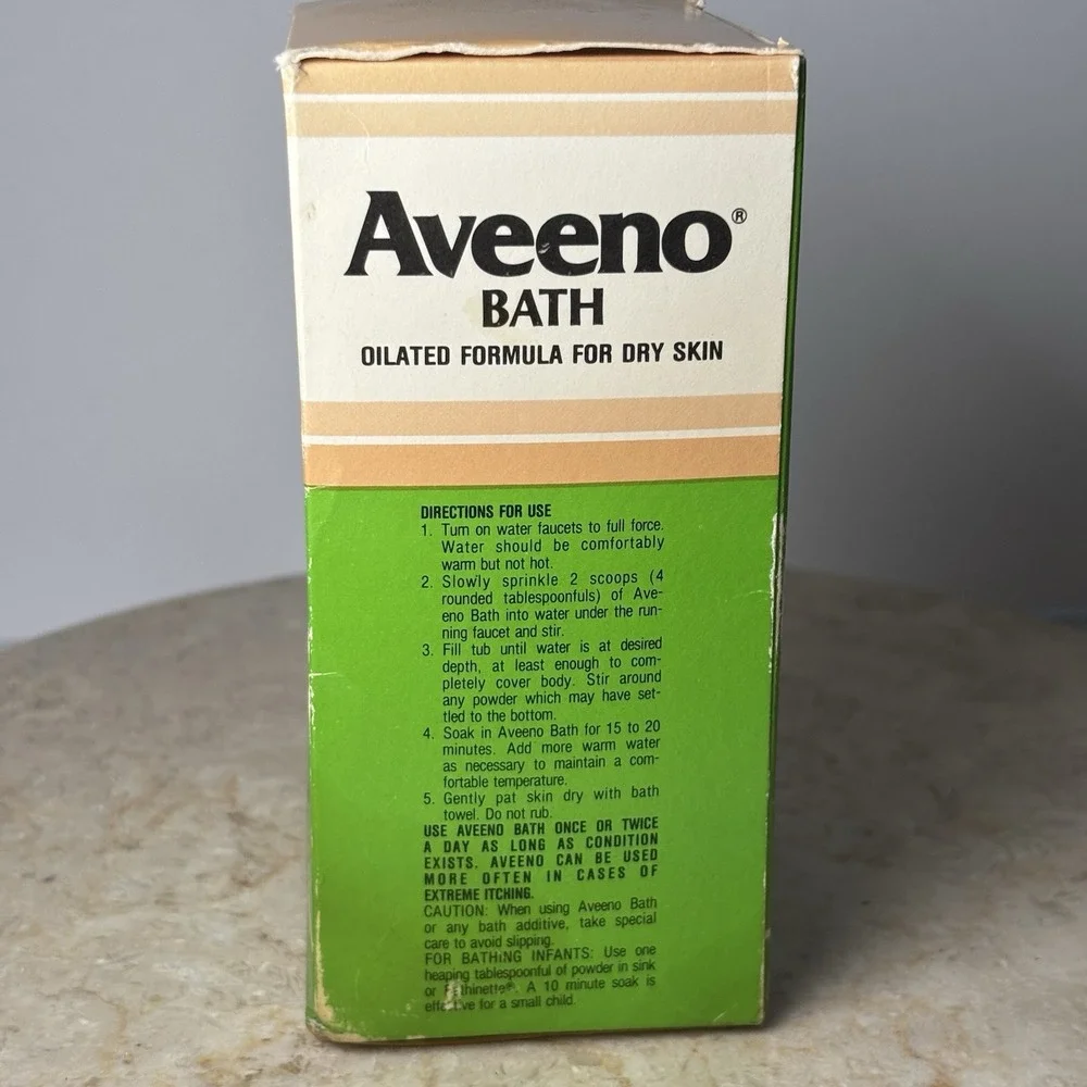Vintage Aveeno Colloidal Oatmeal Bath For Sensitive Skin‎ 16oz SEALED